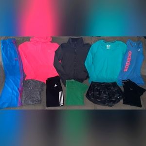 UNDER ARMOUR, NIKE & ADIDAS WOMENS LOT ALL SIZE LARGE